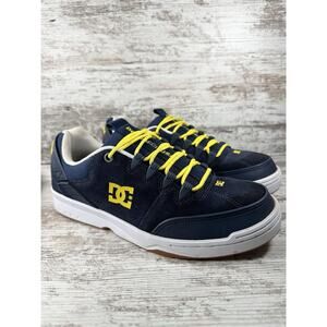 Men's DC Syntax Blue/Yellow Skate Shoes Sz 10.5 Athletic Skateboard EUC!